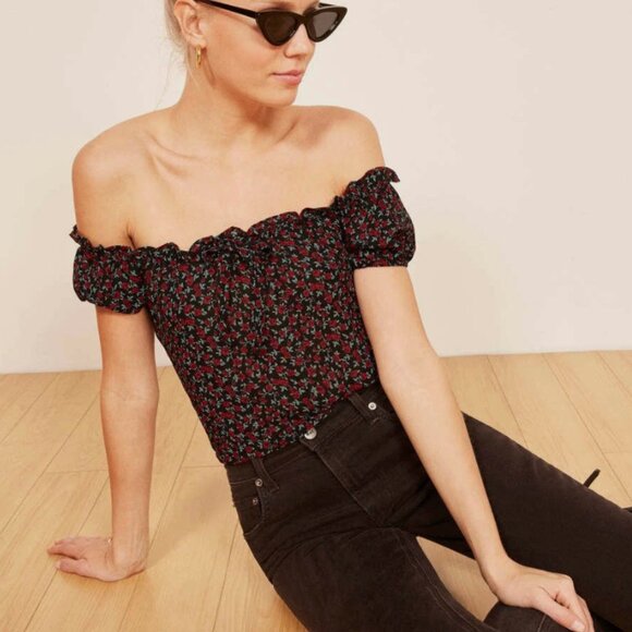 Reformation Kirsten Top in Mabel - Picture 1 of 8